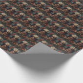 Papier Cadeau Weimaraner Chien Avec Cheminée Cadeaux De Noël (Coin)