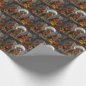 Papier Cadeau Weimaraner Halloween Éffrayant (Coin)