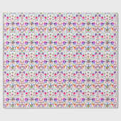 Papier Cadeau Weims, Rabbits, & Birds Otomi styled pattern (Plat)