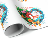 Papier Cadeau Welcome 2026 (Coin rond)