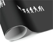 Papier Cadeau Welder Evolution Artiste Soudage (Coin rond)