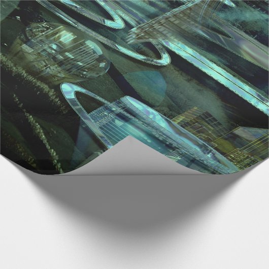 Papier Cadeau WelkPort Moderne Architect Ville Élégant (Coin)