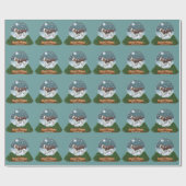 Papier Cadeau Welsh Springer Spaniel Christmas (Plat)