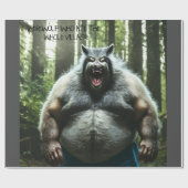 Papier Cadeau Werewolf Ate The Village papier d'emballage brilla (Plat)