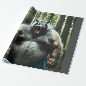 Papier Cadeau Werewolf Ate The Village papier d'emballage brilla (Déroulé)