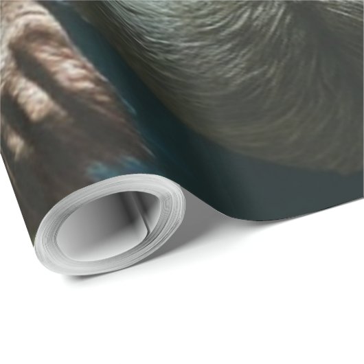 Papier Cadeau Werewolf Ate The Village papier d'emballage brilla (Coin rond)