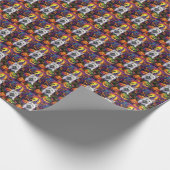 Papier Cadeau West Highland White Terrier Chien Halloween sorciè (Coin)