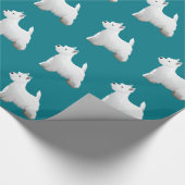 Papier Cadeau West Highland White Terrier Conception de base de  (Coin)