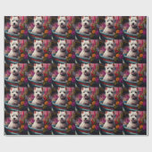 Papier Cadeau West Highland White Terrier en bateau (Plat)