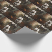 Papier Cadeau West Highland White Terrier Halloween effrayant (Coin)