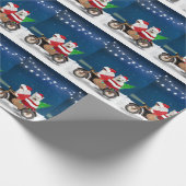 Papier Cadeau West Highland White Terrier Noël Père Noël (Coin)