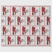 Papier Cadeau Western Couple Romantic Love Cadeau (Plat)