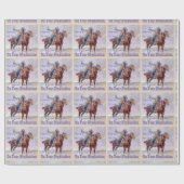 Papier Cadeau Western Cowboy On Horse Graduation Toast Enveloppe (Plat)