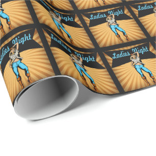 Papier Cadeau Western Cowgirl Ladies Nuit