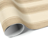 Papier Cadeau Western Farm Crem Stripes Anniversaire (Coin rond)