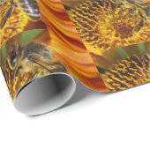 Papier Cadeau Western Honey Bee Macro photo (Coin rond)