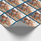 Papier Cadeau Western Rodeo Cowboy Roping (Coin)