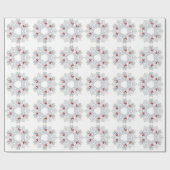 Papier Cadeau Westie Ange Flocon de Neige (Plat)