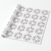 Papier Cadeau Westie Ange Flocon de Neige (Déroulé)