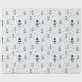 Papier Cadeau Westie blanc avec accessoires Whimsical (Plat)