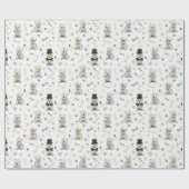 Papier Cadeau Westie blanc avec accessoires Whimsical (Plat)