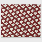 Papier Cadeau Westie West Highland White Terrier (Plat)