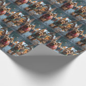 Papier Cadeau Wheaten Terrier Dogs Christmas Snow Holiday  (Coin)