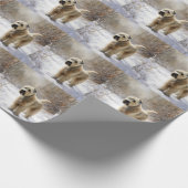 Papier Cadeau Wheaten Terrier Laisser neiger Noël (Coin)