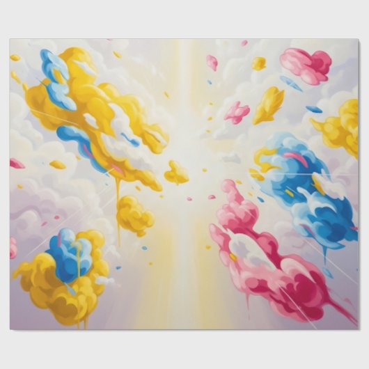 Papier Cadeau Where clouds Dream (Plat)