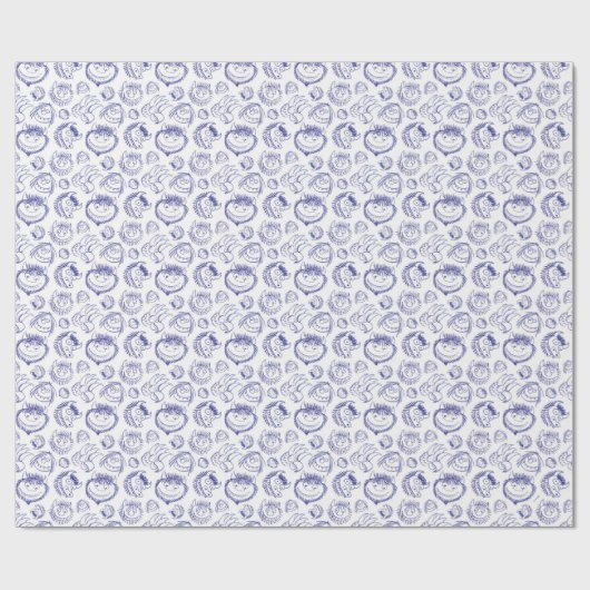 Papier Cadeau Where the Wild Things Are Sketch Pattern (Plat)