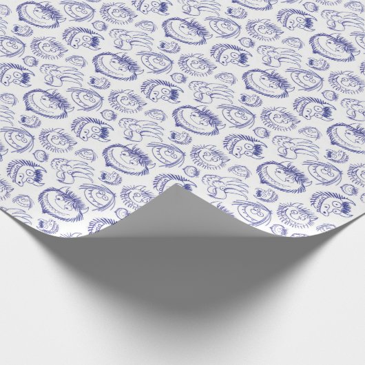 Papier Cadeau Where the Wild Things Are Sketch Pattern (Coin)