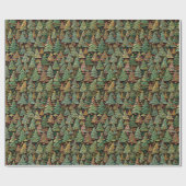 Papier Cadeau Whimsey Forêt de Noël (Plat)