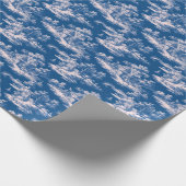 Papier Cadeau Whimsical Blue and White Countryside Scene (Coin)