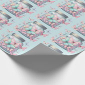 Papier Cadeau Whimsical Butterflies in a Jar Pattern (Coin)