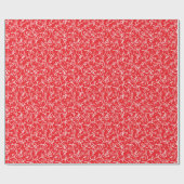 Papier Cadeau Whimsical Cute Black White Red Pattern Girly Gift (Plat)