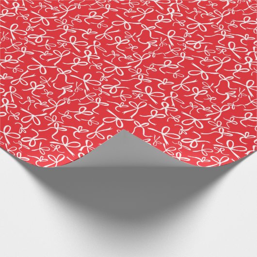 Papier Cadeau Whimsical Cute Black White Red Pattern Girly Gift (Coin)