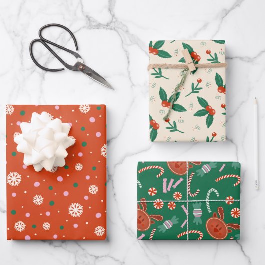 Papier cadeau Whimsical - Designs Set 3 (Recto)