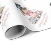 Papier Cadeau Whimsical Kindergarten Graduation Celebration  (Coin rond)