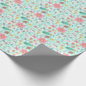 Papier Cadeau Whimsical Mother's Day Collage Pattern (Coin)