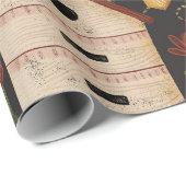 Papier Cadeau Whimsical Painted Bee Hives Beekeeper Honey (Coin rond)