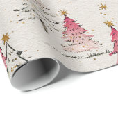 Papier Cadeau Whimsical Polka Dot Tree Christmas Decor (Coin rond)