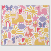 Papier Cadeau Whimsical Unicorn Wonderland (Plat)