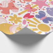 Papier Cadeau Whimsical Unicorn Wonderland (Coin)