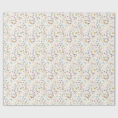 Papier Cadeau Whimsical Wildflowers Meadow Wedding  (Plat)