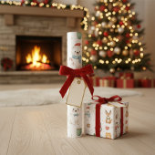Papier Cadeau Whimsical Winter Critters Christmas Wrapping Paper