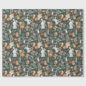 Papier Cadeau Whimsical Woodland Friends (Plat)