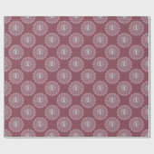 Papier Cadeau Whimsman rose Snowman Classic Polka Dot Mandala (Plat)