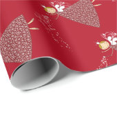 Papier Cadeau Whimssical mignon Fée Fée Noël Cadeau (Coin rond)