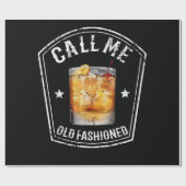Papier Cadeau Whiskey Calls Me Old Fashioned (Plat)