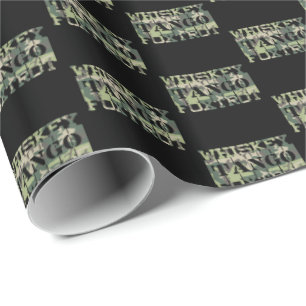 Papier Cadeau Whiskey Tango Foxtrot WTF Camouflage vert